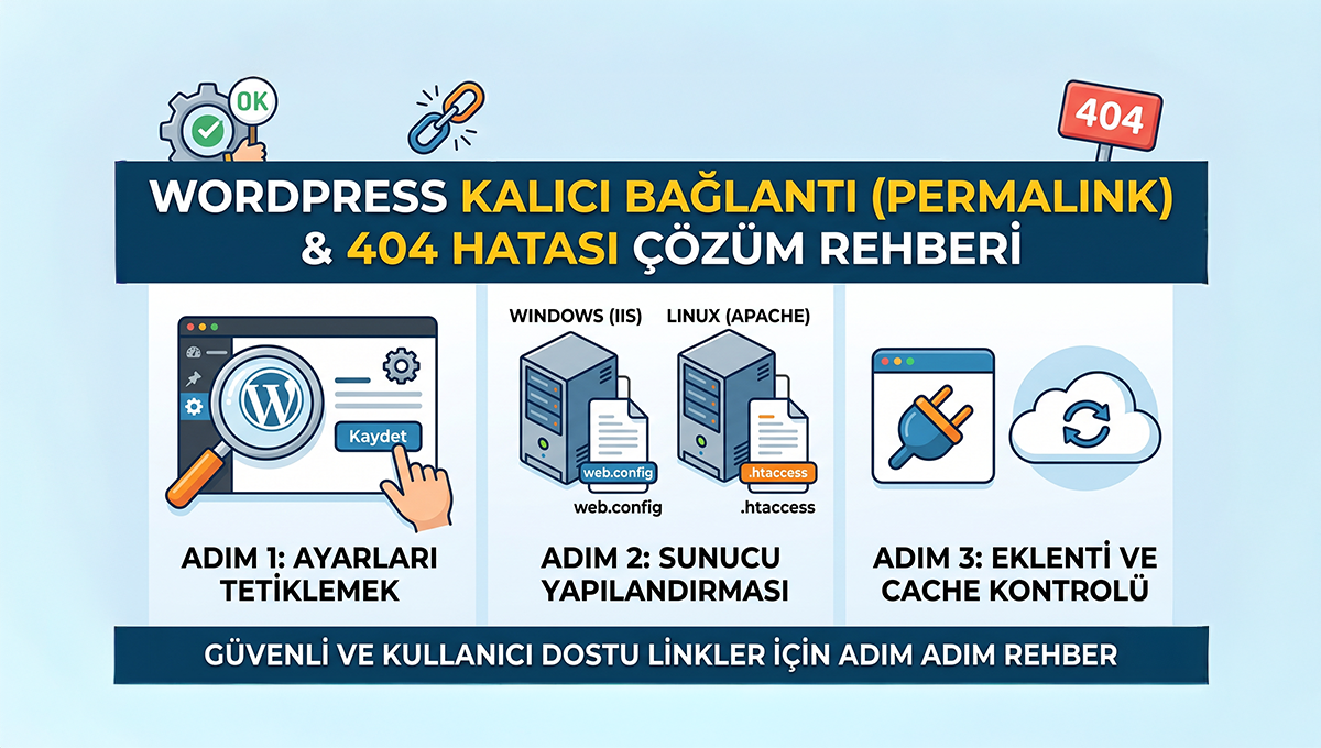 WordPress’te Kalıcı Bağlantı (404) Hatası ve Çözümü